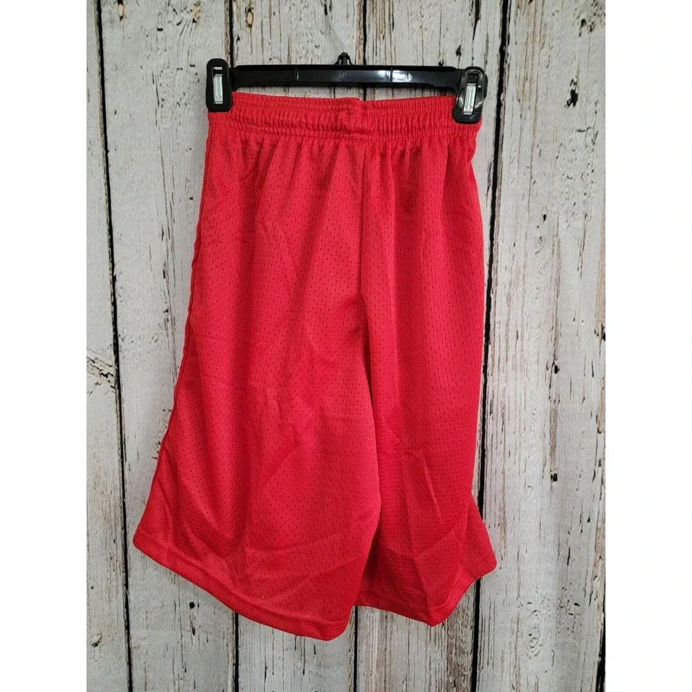 Men's Size Small S Riddell Red‎ Mesh Drawstring Basketball Workout Shorts NEW